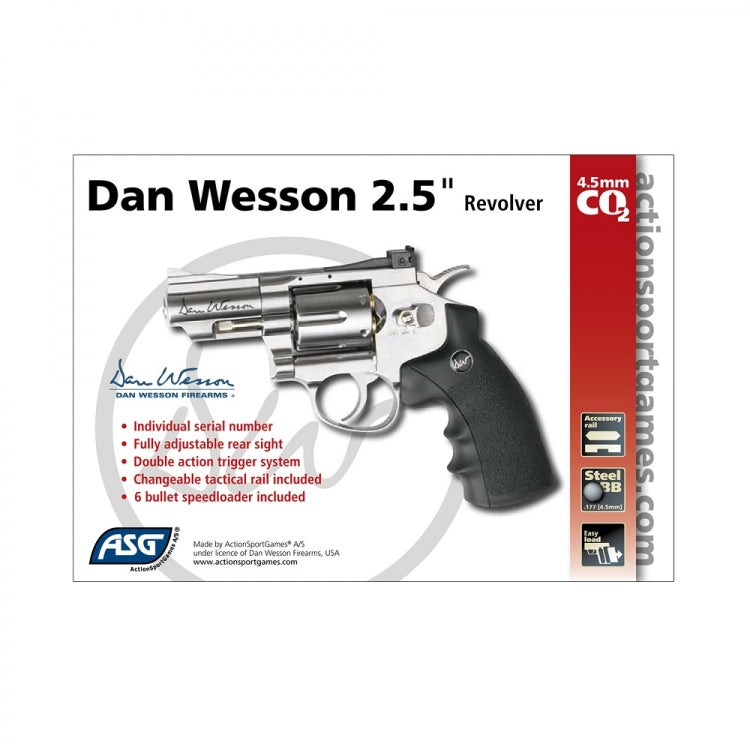 DAN WESSON 2.5'' SILVER CO2 REVOLVER BBS - Image 3